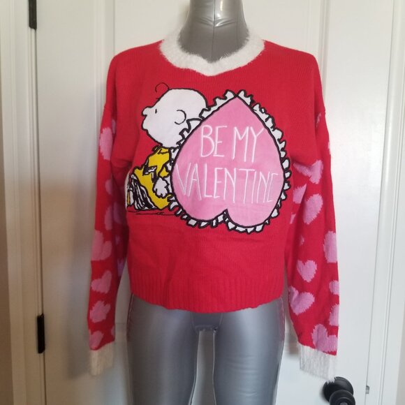 Peanuts Be My Valentine Sweater (Charlie Brown) - Picture 4 of 13